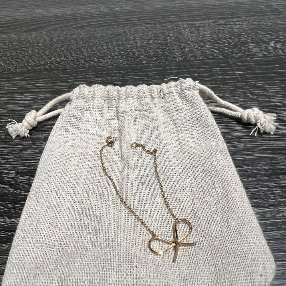 14K gold filled Bow bracelet